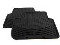 ES#196734 - 82550136373 - Rear All Weather Rubber Floor Mat Set - Black - Protect your carpet from dirt and moisture! - Genuine BMW - BMW