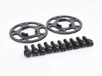 ES#3613672 - ls-107mmKT - Rennline Wheel Spacer Kit - 7mm - Includes one pair of 7mm spacers and black zinc coated extended-length lug bolts for your Porsche - Rennline - Porsche