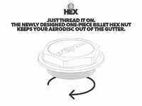 ES#3638647 - 32170-26-AR - Billet Hex Nut - Machined Silver - Priced Each - Newly designed one-piece billet hex nut keeps your AeroDisc on your wheel and out of gutter. - Rotiform - Audi BMW Volkswagen Mercedes Benz MINI Porsche