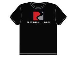 ES#2839420 - AP15M - Rennline Black S-Curve T-Shirt - Medium - Part of the exclusive RennGear clothing line. - Rennline - Audi BMW Volkswagen Mercedes Benz MINI Porsche
