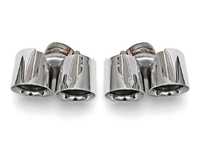 ES#3627146 - FSPOR9972TQDTP - Deluxe Quad Style Tips - Polished Chrome - 65mm ID - Fits OEM Muffler - Fabspeed - Porsche