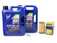 ES#3647401 - 0001803009KT1 - 2007-2014 V8 6.3L AMG Oil Change Kit - Featuring LiquiMoly Approved 229.5 Spec (0w-40) Synthoil Energy Engine Oil & a Hengst Filter - Assembled By ECS - Mercedes Benz