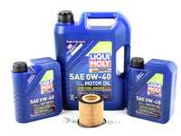 ES#3424307 - N54OCIlmKT3 - Liqui Moly Voll-Synthese Energy Oil Change Kit / Inspection I - Includes seven quarts of Liqui Moly Voll-Synthese Energy 0w-40 Synthetic Engine Oil, Hengst oil filter and new drain plug - Assembled By ECS - BMW