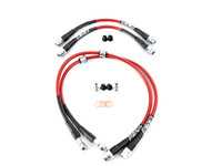 ES#3639546 - 027555ECS04KT - Front & Rear Stainless Steel Brake Lines - Kit - High quality reinforced lines for great looks and a more consistent pedal feel - ECS - Audi Volkswagen