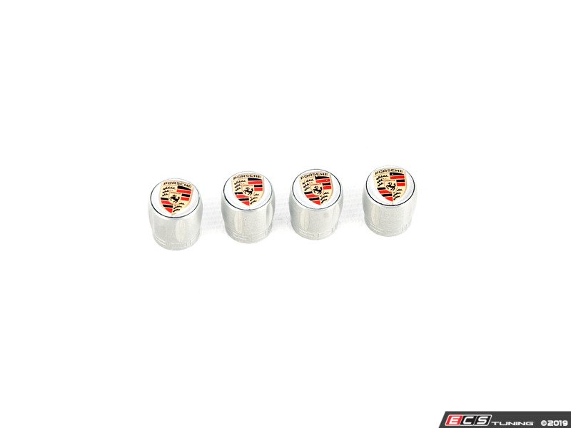 Genuine Porsche 99104460269 Porsche Valve Stem Caps Silver Set
