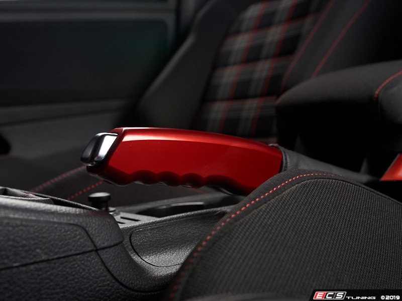 ECS 019789ECS0103 MK7 Billet Aluminum Parking Brake Handle Red