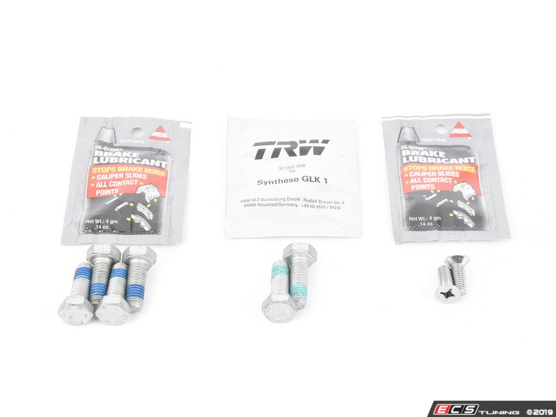 Assembled By ECS 8K0698470AKT8 Rear Pad And Rotor Installation Kit