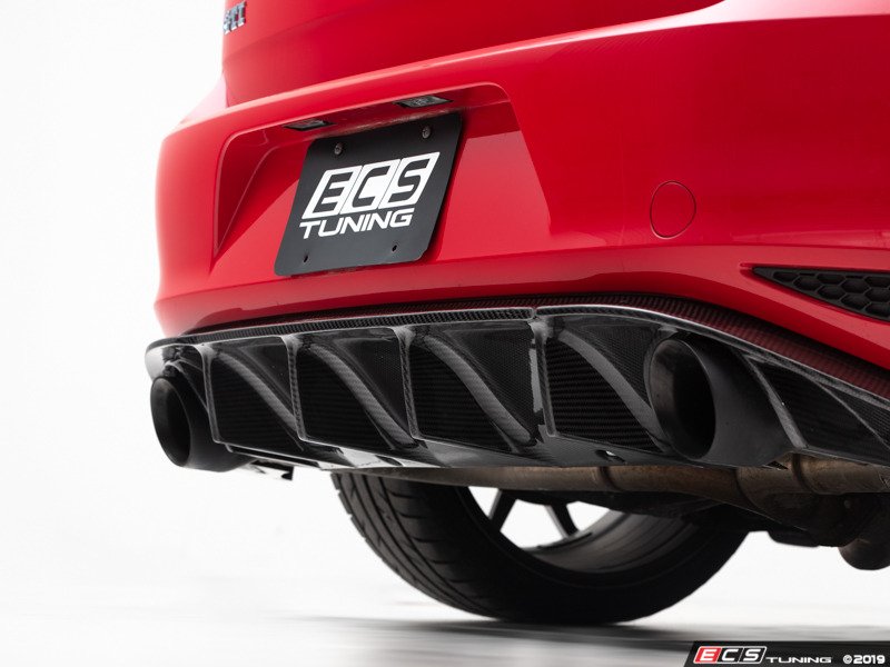 ECS 024740ecs01KT MK7 GTI Carbon Fiber Rear Diffuser