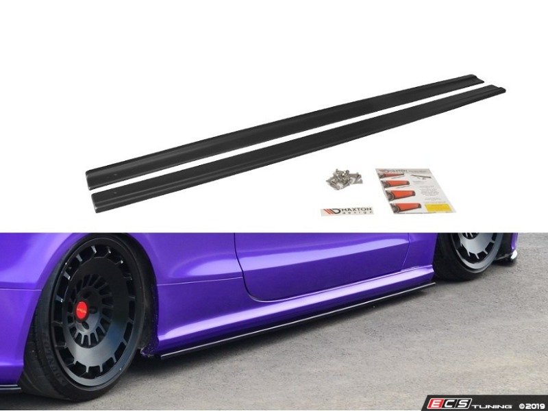 Maxton Design AURS51SD1CL Side Skirt Diffuser Set Carbon Look