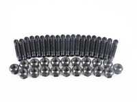 ES#2840125 - LS0645MMBALL - Competition Wheel Stud Conversion Kit - 45MM Studs M14x1.5 Ball Seat Lug Nuts - Set of 20 Studs and R14 Lug Nuts - Rennline - Porsche
