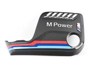 ES#3198142 - 11122413815 - Carbon fiber engine cover - Beautiful carbon fiber replacement for the factory plastic cover - Genuine BMW M Performance - BMW