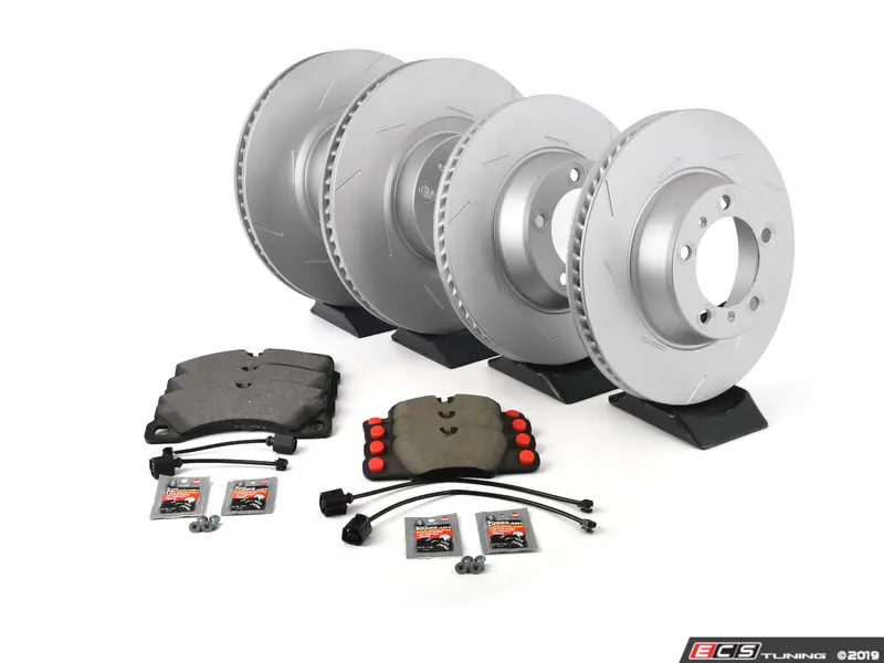 For Porsche Panamera Complete Front /& Rear Disc Brake Rotors Pad Set /& Sensors