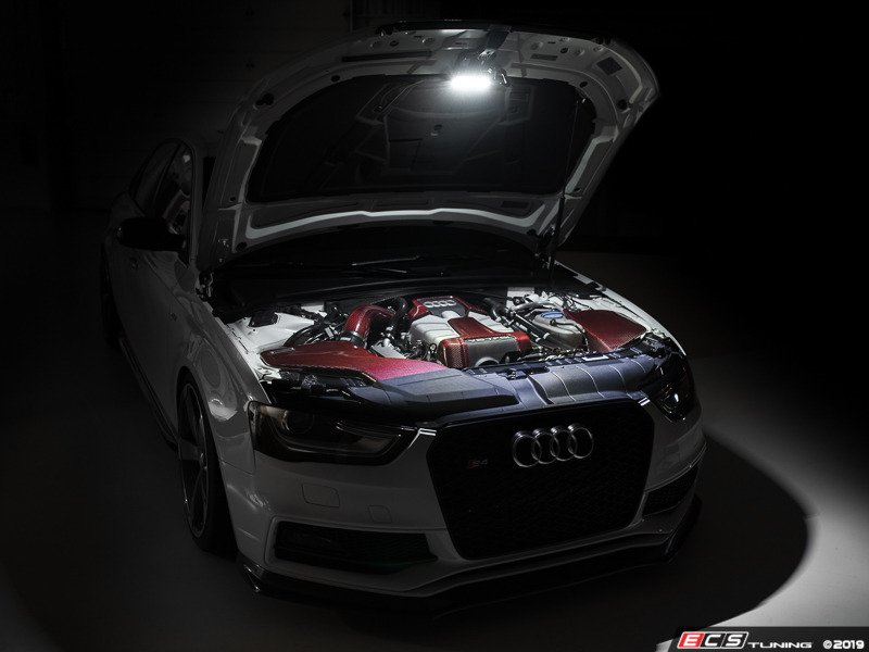 Ecs News New Audi B8 Chis Engine Bay Lighting Ecs News New Audi B8 Chis Engine Bay Lighting