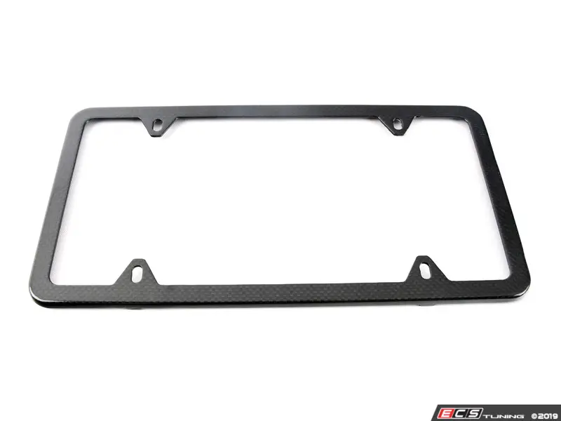 Mini Slimline Carbon Fiber License Plate Frame Priced Each