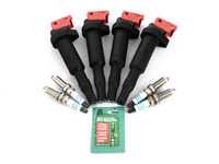ES#3698364 - 121222936972KT2 - High-Performance Ignition Service Kit - Includes Bavarian Autosport High Performance coils, plugs, and dielectric grease - Assembled By ECS - MINI
