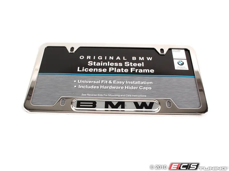 BMW GENUINE OEM X3 License Plate Frame Polished Finished 82-12-0-418-628