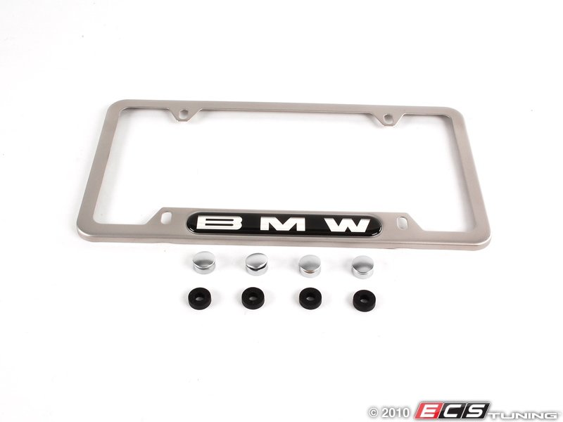 Bmw satin finish license plate frame #4