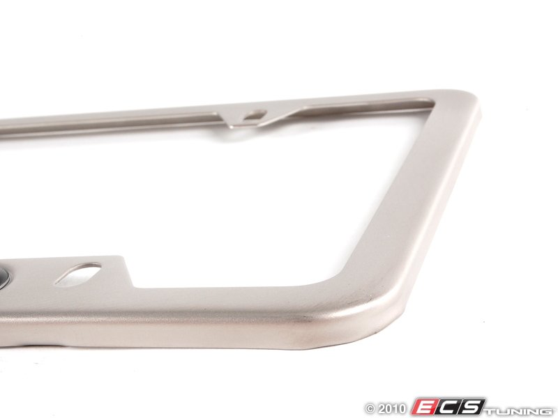 Bmw satin finish license plate frame #2