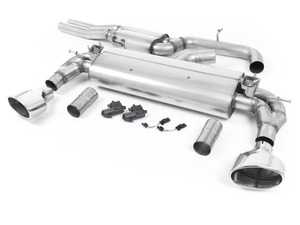 ES#3536891 - SSXAU738 - Cat-Back Exhaust System - Resonated - 3.00" Stainless Steel with dual Polished oval tips - Retains valves from OE system - Milltek Sport - Audi
