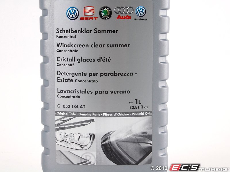 Genuine Volkswagen Audi G052184A2 Windshield washer fluid concentrate 1 liter (NO LONGER