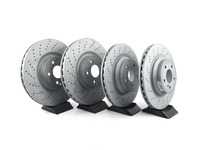 ES#3619818 - 0044209020KT2 - Front & Rear Brake Service Kit - Featuring Zimmerman rotors and Akebono pads - Assembled By ECS - Mercedes Benz