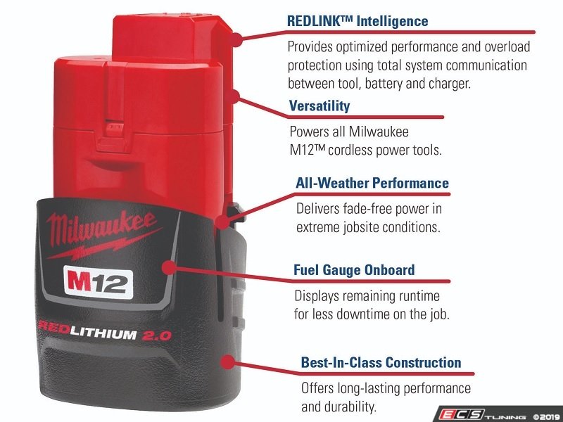 Milwaukee MWK 48 11 2420 M12 REDLITHIUM 2 0 Compact Battery Pack