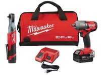 ES#3970352 - MWK-2591-22 - M18/12 FUEL Automotive Combo Kit - M18 FUEL 1/2 Mid-Torque Impact Wrench & M12 FUEL 3/8 Ratchet - Milwaukee - Audi BMW Volkswagen Mercedes Benz MINI Porsche