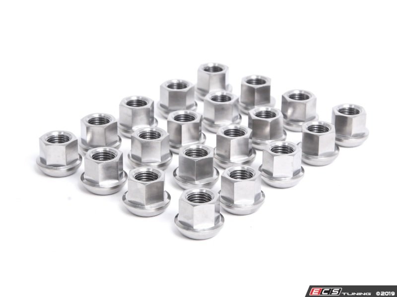 Rennline LS11 Titanium Ball Seat Lug Nut Set Open Ended 20 Pieces