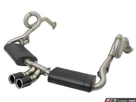 ES#3971175 - 49-36415-C - MACH Force-Xp 2" 304 Stainless Steel Cat-Back Exhaust System - Carbon Fiber Tips - Utilizes a dual loop design to reduce drone and improve low end torque - AFE - Porsche