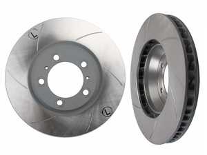 For Porsche 911 Pair Set of 2 Rear Cross Drilled Brake Disc Zimmermann Coat Z