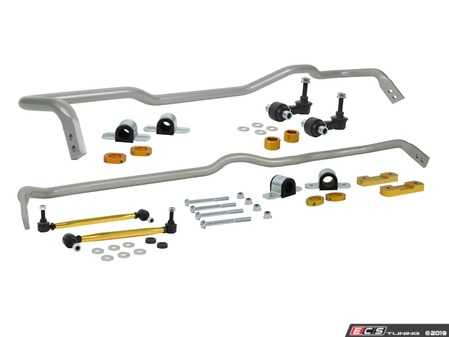 ES#3980839 - BWK019 - Complete Sway Bar Vehicle Kit - Complete kit includes 26mm front sway bar, 24mm rear sway bar, high-quality end links, and mounting hardware - Activate More Grip! - Whiteline - Audi Volkswagen