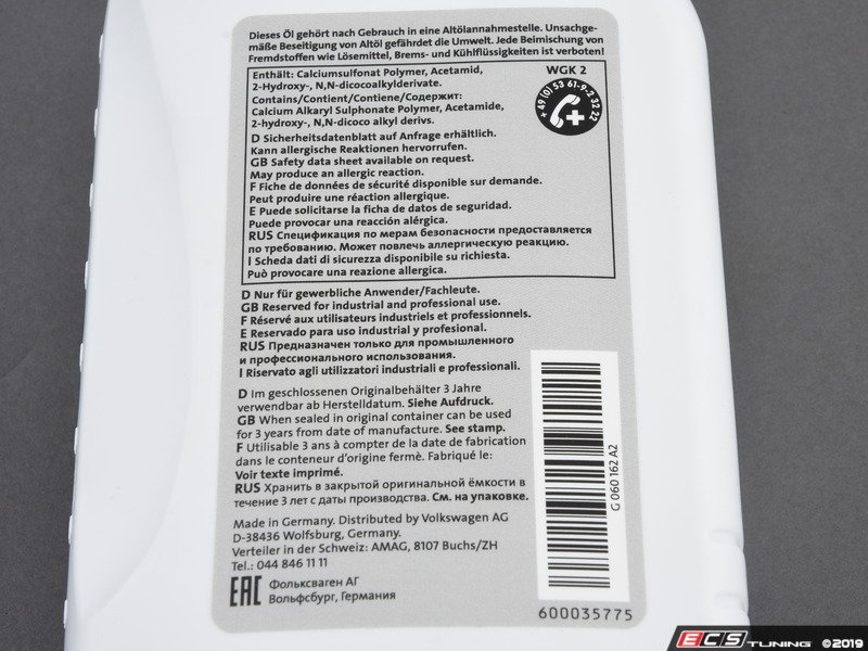 Genuine Volkswagen Audi - G060162A2 - Automatic Transmission Fluid - 1 ...