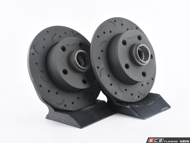 Hawk HTC4693 Talon Rear Cross Drilled & Slotted Brake Rotors Pair