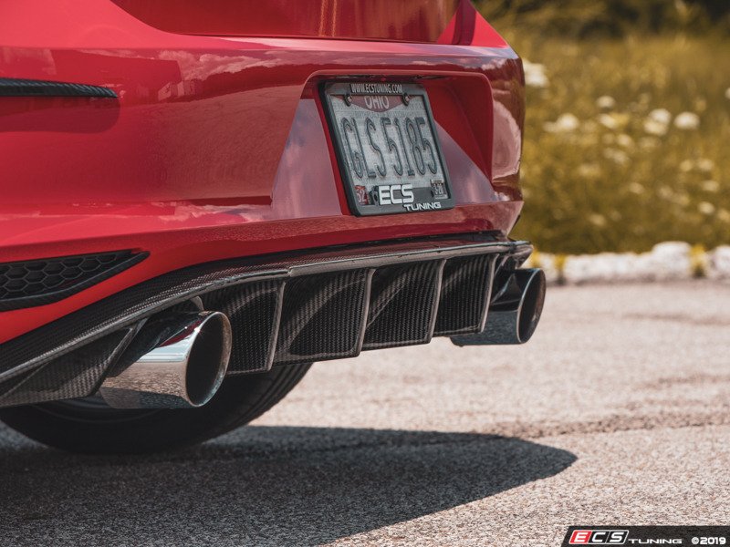 ECS 024740ecs01KT MK7 GTI Carbon Fiber Rear Diffuser