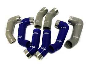 ES#3981106 - AP-997TT-174BLUE - 07-09 997.1 Turbo Silicone Boost Hose Set - Blue - Made from 4ply silicone with CNC machined 6061 aluminum ends -they will never pop off under high boost! - Agency Power - Porsche