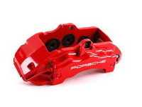 ES#1446161 - 95535142122 - Front Brake Caliper - Left - Red - Left side fitment - Genuine Porsche - Porsche