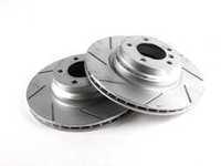 ES#1306782 - 34116764645slt - Brake Rotors - Pair, Slotted (330x24) - Zinc plated for maximum rust protection - ECS -