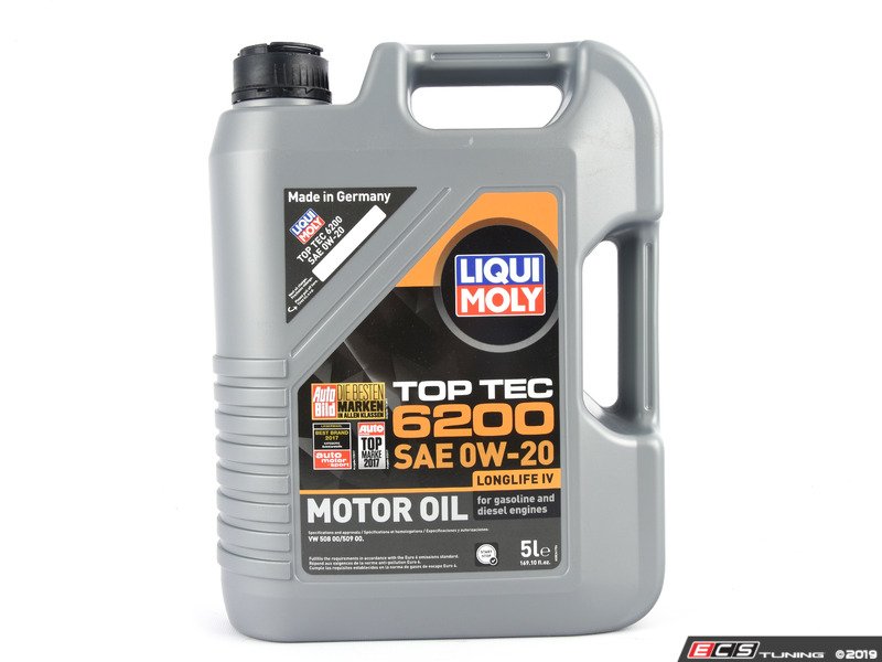 Liqui-Moly - 3552701KT - Top Tec 6200 Engine Oil (0W-20) - 6 Liter