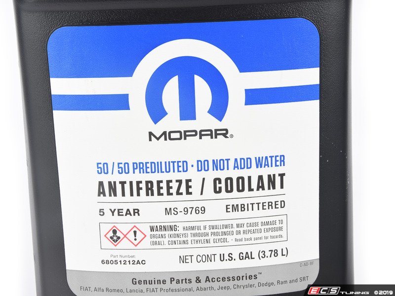 Mopar 68051212AC 50/50 Coolant / Antifreeze 1 Gallon (3.78 Liters)