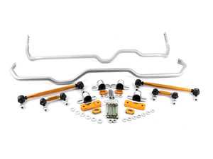 ES#3980837 - BWK004 - Complete Sway Bar Vehicle Kit - Complete kit includes 24mm front sway bar, 24mm rear sway bar, high-quality end links, and mounting hardware - Activate More Grip! - Whiteline - Audi Volkswagen