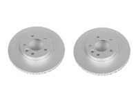ES#4000103 - ebr819evcKT - Evolution Coated Front Brake Rotors - Pair (330x32) - Featuring a GEOMET rust preventative coating - Power Stop - Volkswagen Porsche