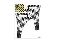 ES#4000575 - 92-9104 - M7 A-Fender Wrap For R50-R53 MINI Cooper Checkered Flag Waving - Add some checkers to your side fender - M7 Speed - MINI
