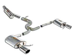 ES#4001073 - 776803KT - Cat-Back Exhaust System - Resonated - For Factory Rear Valance - Stainless steel resonated cat-back system with dual mufflers - Supersprint - Volkswagen