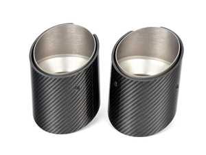 ES#4001052 - 18302464500 - Set Tailpipe Trim Carbon - Genuine BMW M Performance -