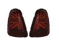 ES#4004411 - HMINI11TL-R - MINI Cooper Union Jack LED Red Lens/Black/Red Led Taillights R56 R57 R58 R59 2011-2015 - Set - Upgrade to Union Jack design tail lights for your MINI F56 style Union Jack but for the R56-R59 Platform - Helix - MINI