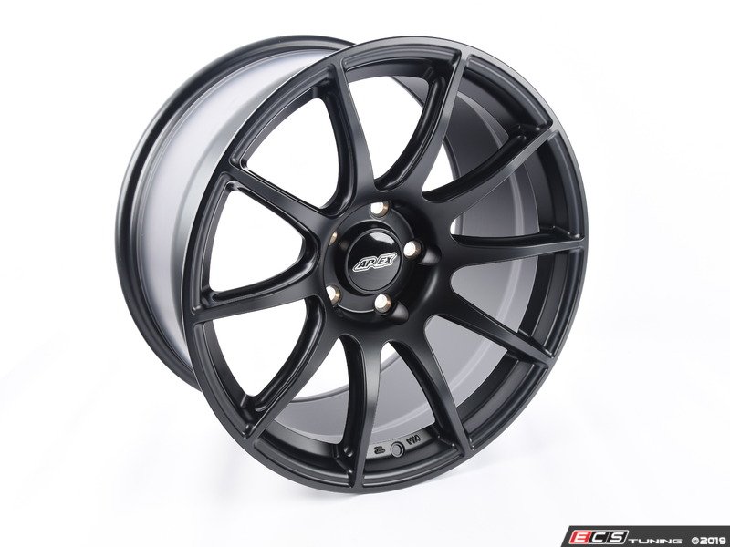 APEX Wheels - SM101895ET22SMBK - SM-10 18x9.5 ET22 Satin Matte Black