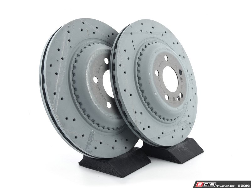 Genuine Mercedes Benz 2224231400KT Rear Brake Rotors Pair