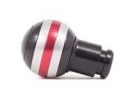 ES#4005300 - I71.72.1124211 - Rennline Shift Knob - Black/Silver/Red - A 971 race car style shift knob in your modern Porsche - Rennline - Porsche