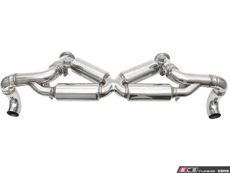 ES#4017035 - FS.AUD.R8V102VLV - Valvetronic Supersport X-Pipe Exhaust System (2013-2015) - Fabspeed's Valvetronic Supersport X-Pipe Exhaust System adds 24whp and 18ft/lbs of torque while saving 38lbs versus the factory exhaust. - Fabspeed - Audi