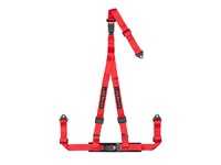 ES#4005603 - 43207B - Red 3-Point Double Release Bolt-In - Upgrade your factory seat belts with these Corbeau 3-Point Harness Double Release belts - Corbeau - Audi BMW Volkswagen Mercedes Benz MINI Porsche